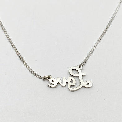 Silver "Love" Necklace - eklektic jewelry studio