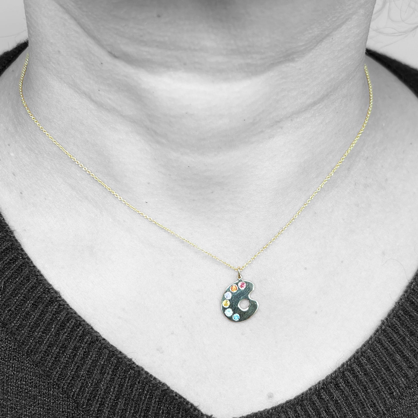 14ky Palette Necklace