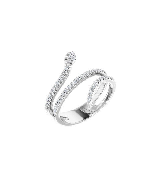 14kw Snake Diamond Ring