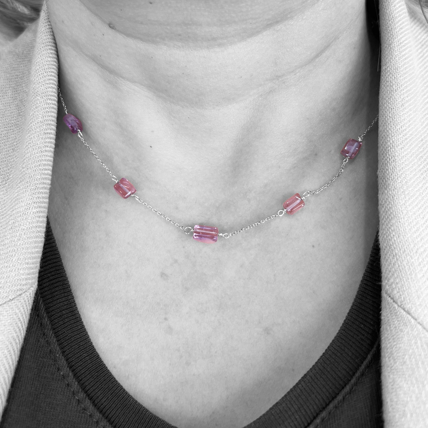Silver Amethyst Necklace