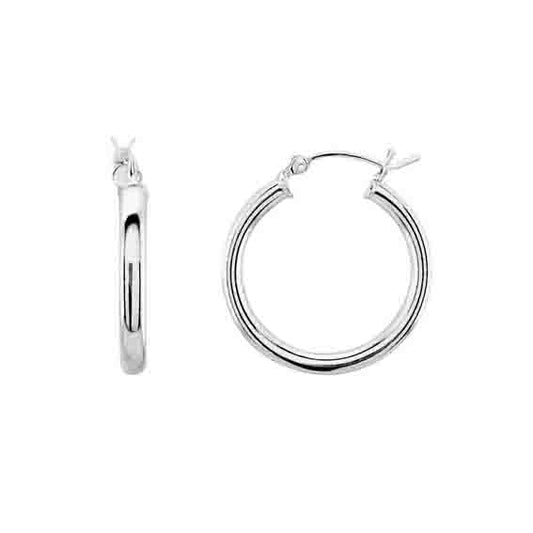 Silver Hoop Earrings 20mm