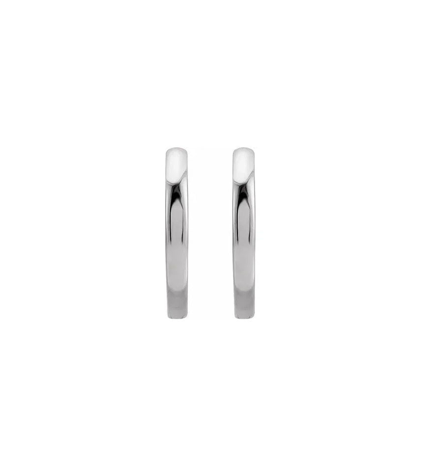14kw Huggies Hoop Earrings 12.5mm