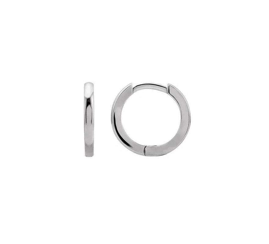 14kw Huggies Hoop Earrings 15mm