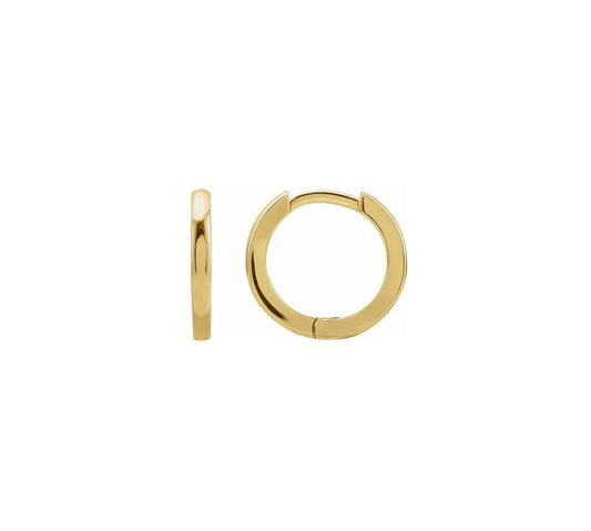 14ky Huggies Hoop Earrings 18mm