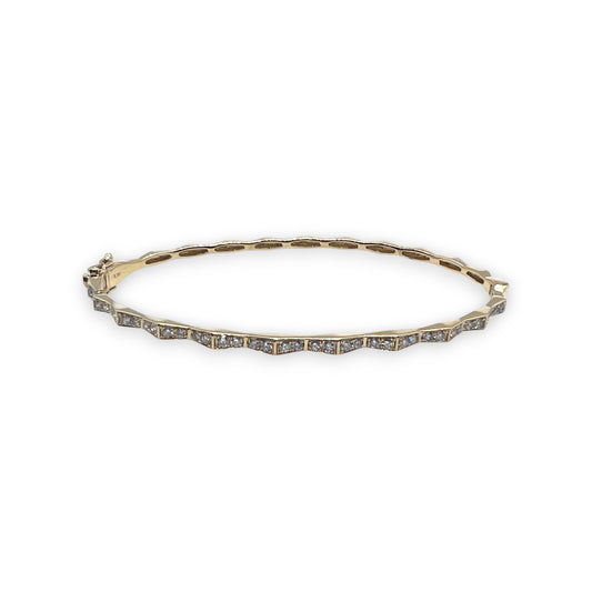 14ky Diamond Bangle Bracelet