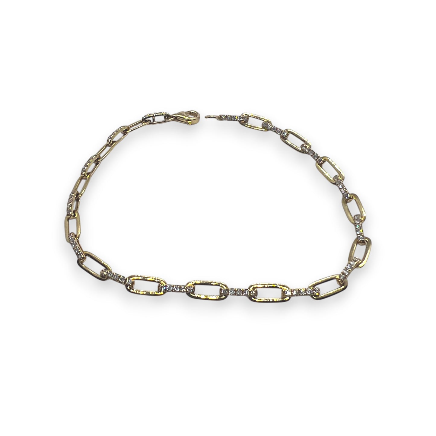 18ky Diamond Cable Bracelet
