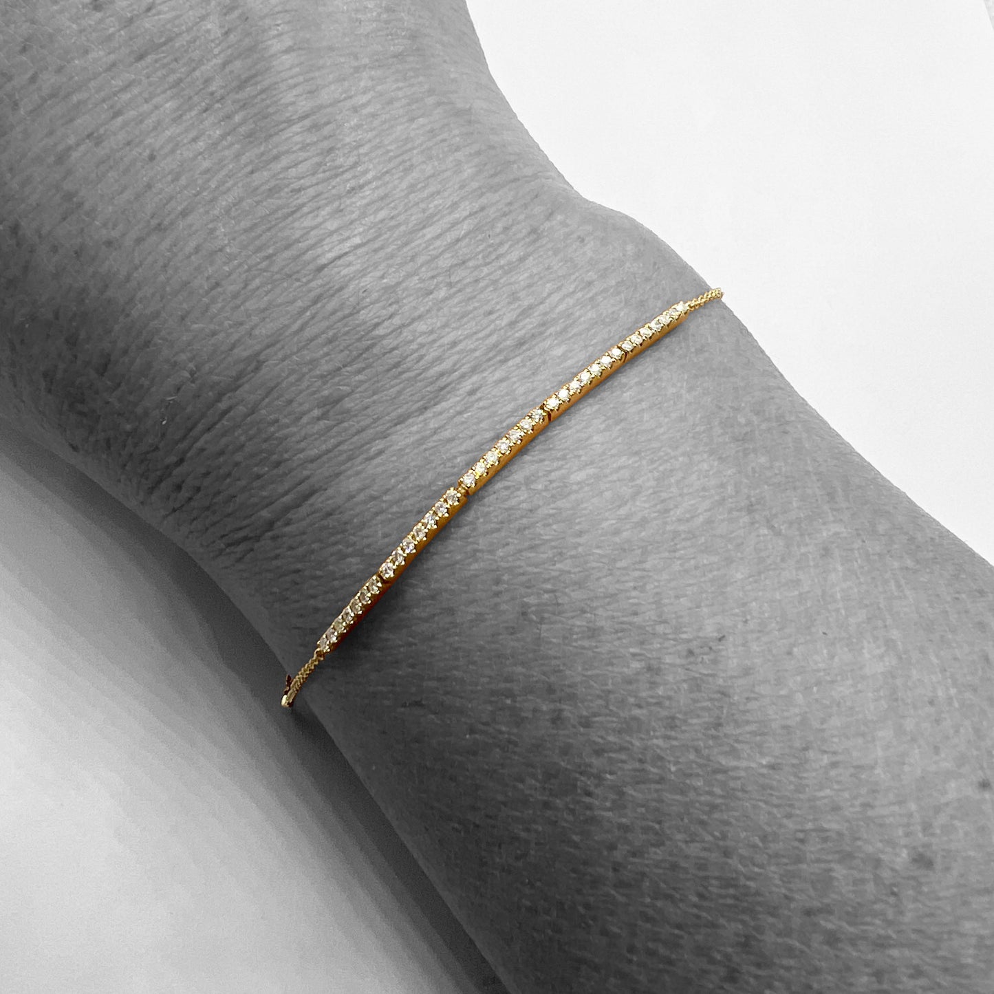14ky Diamond Line Bracelet