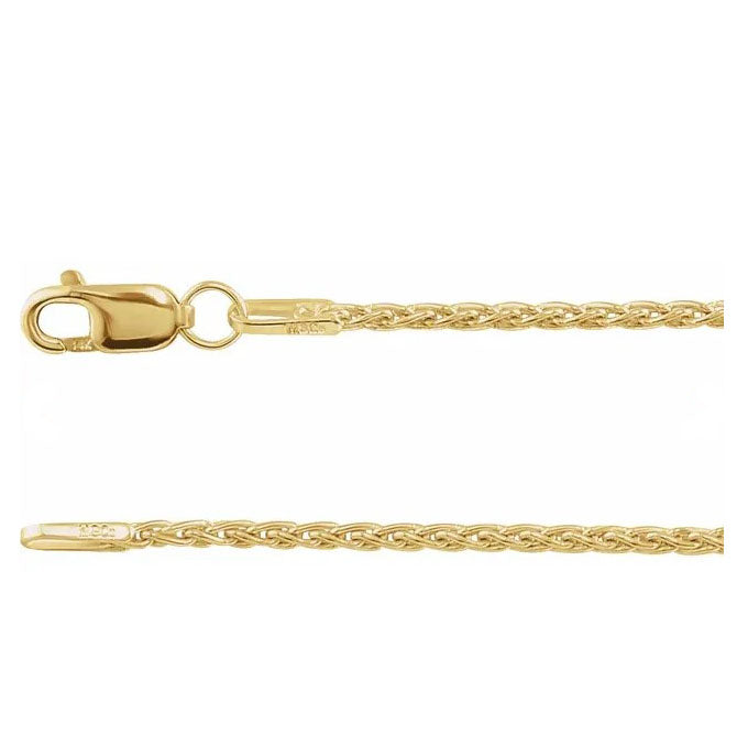 14ky Wheat Chain 18"