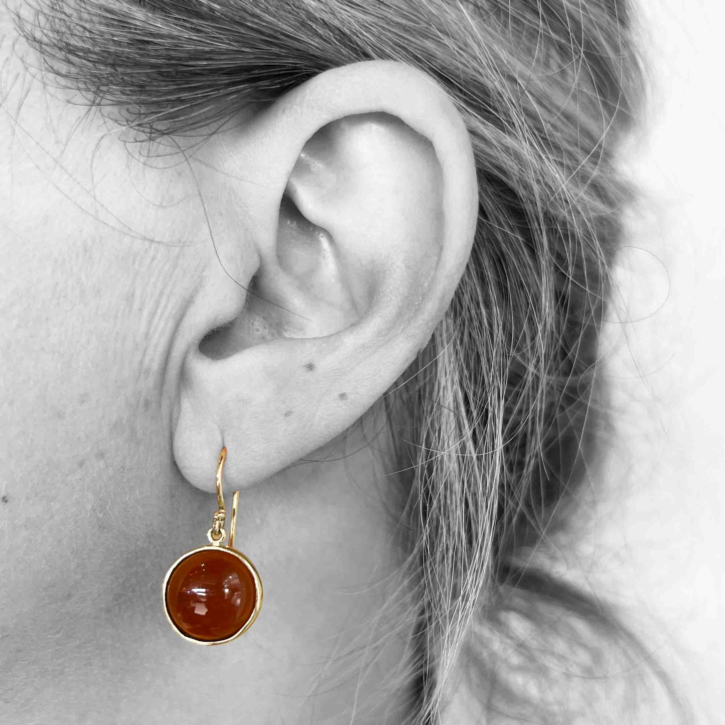 14KY Carnelian Earrings