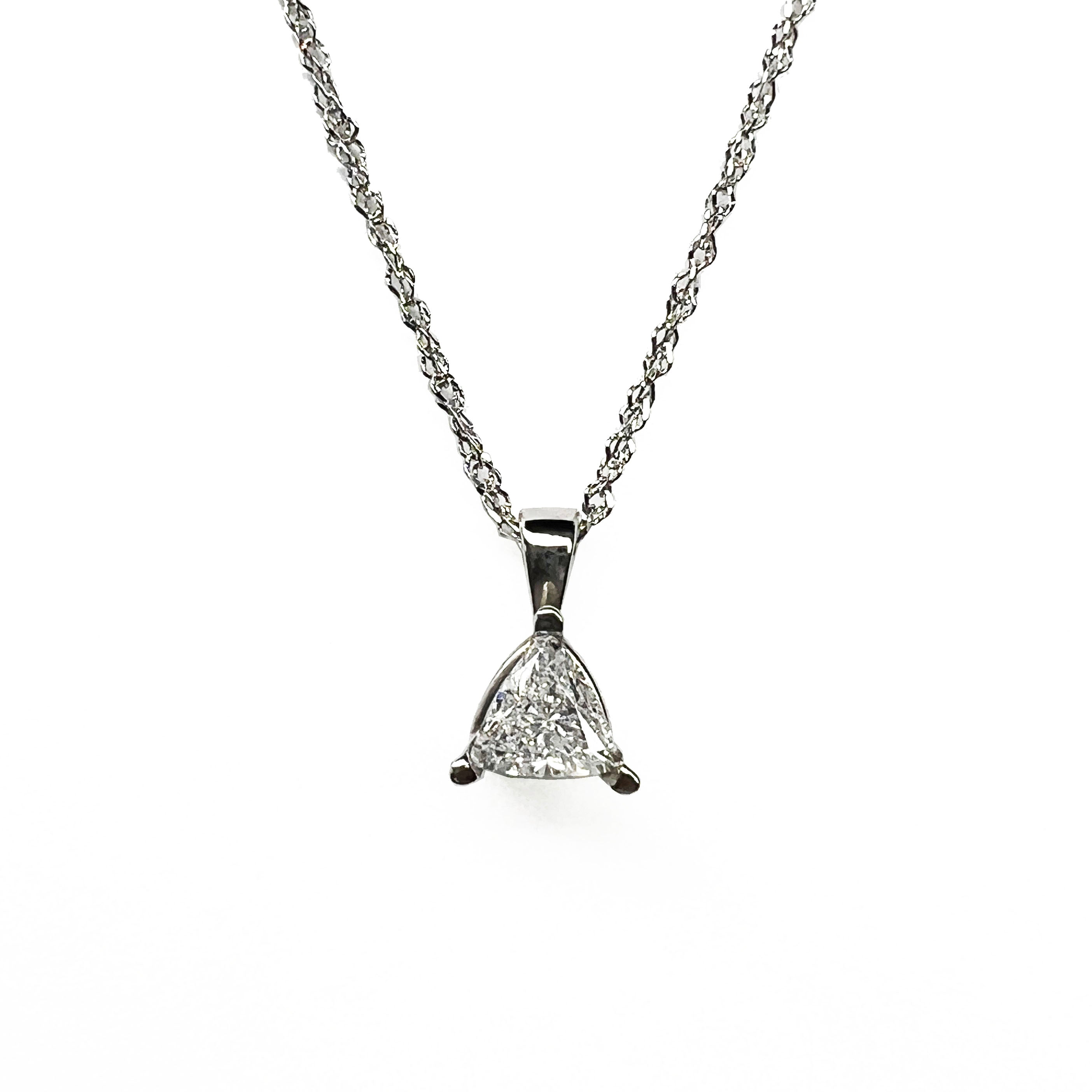 14kw Trillion Diamond Necklace