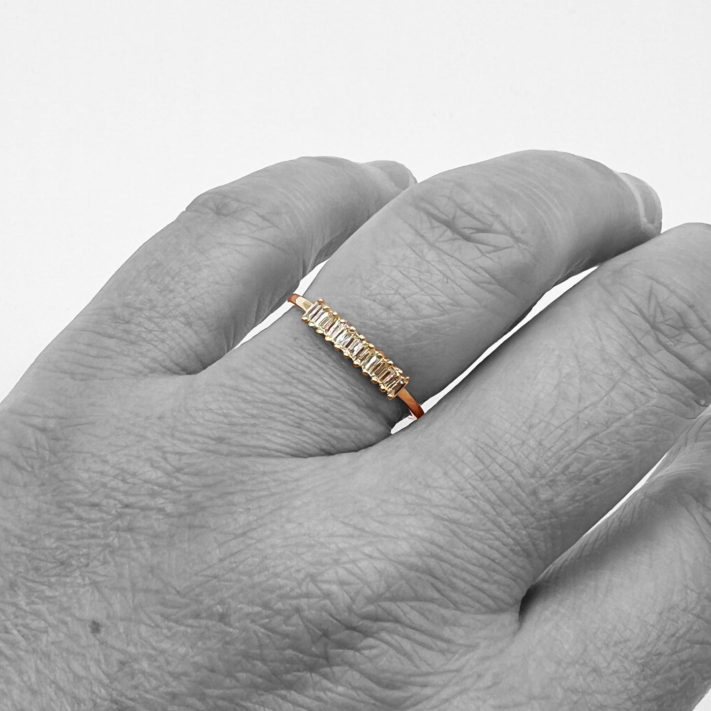 14ky Diamond Stackable Ring