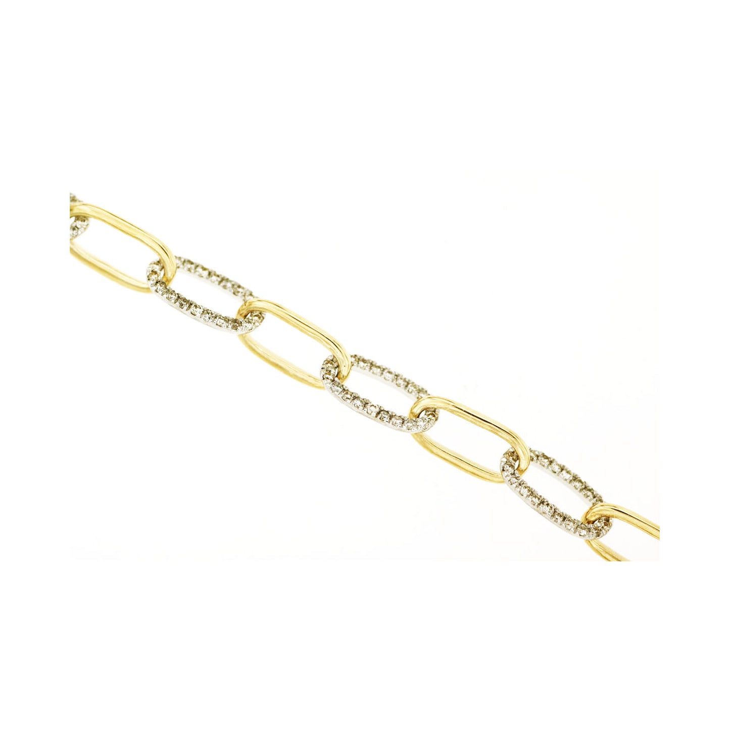 14ky Diamond Links Bracelet