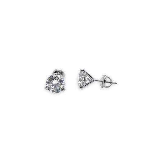 14kw LG Diamond Studs 3ctw