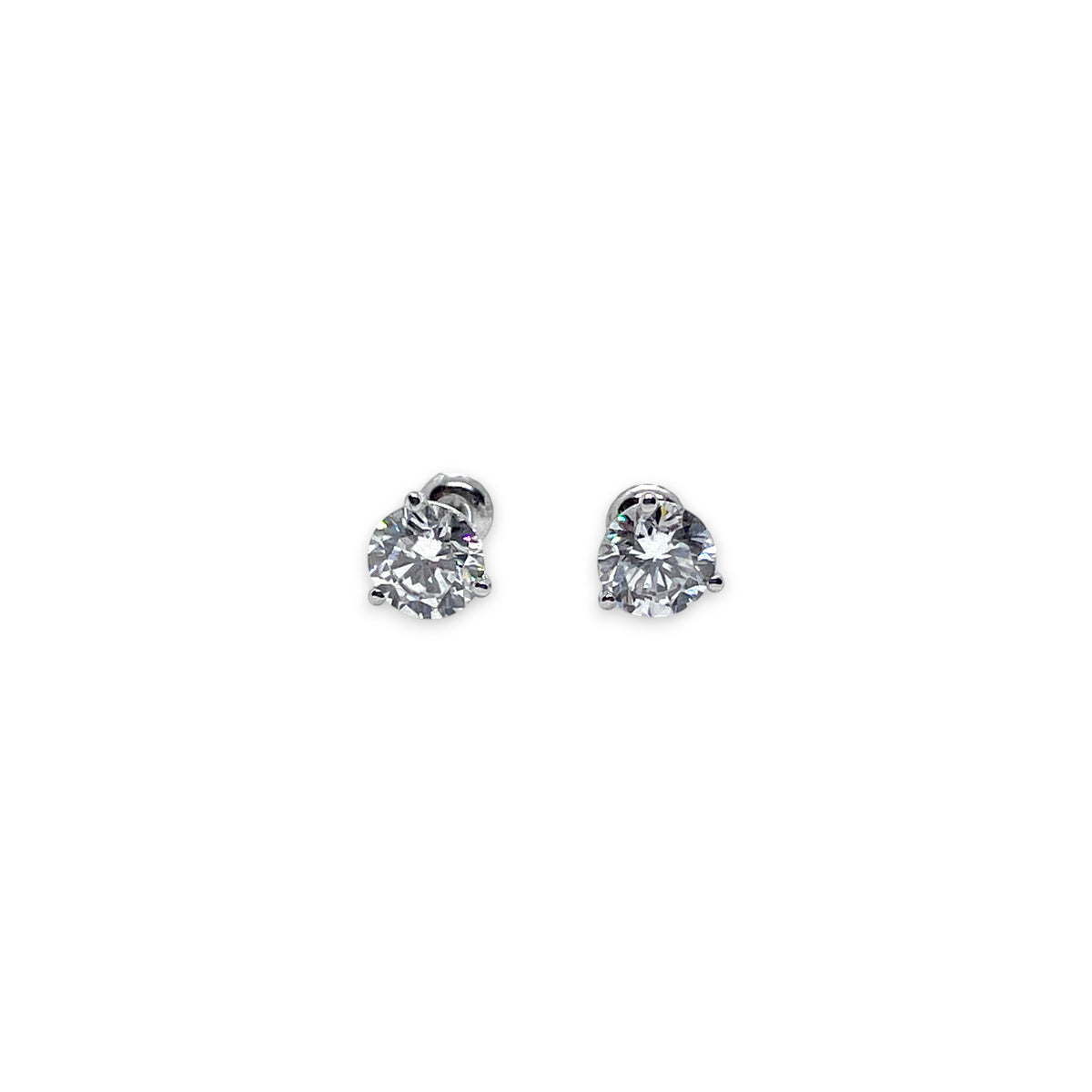 14kw LG Diamond Studs 3ctw