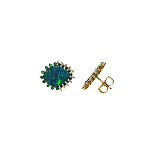 18ky Opal Earrings