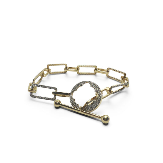 14ky Diamond Links Bracelet