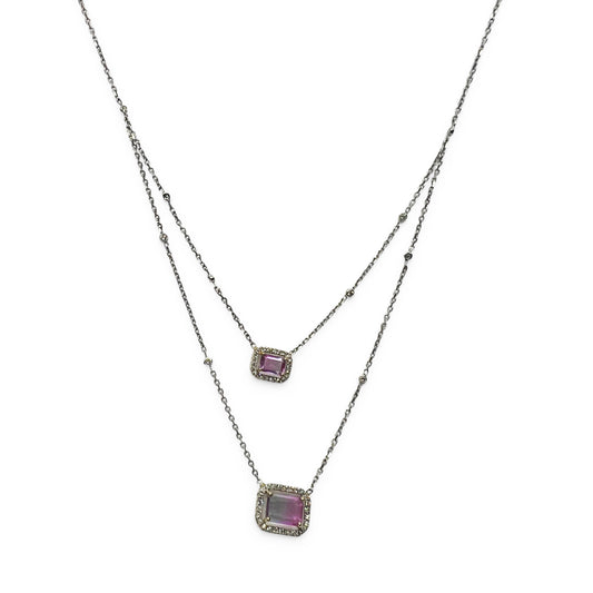 14kw Pink Tourmaline Necklace