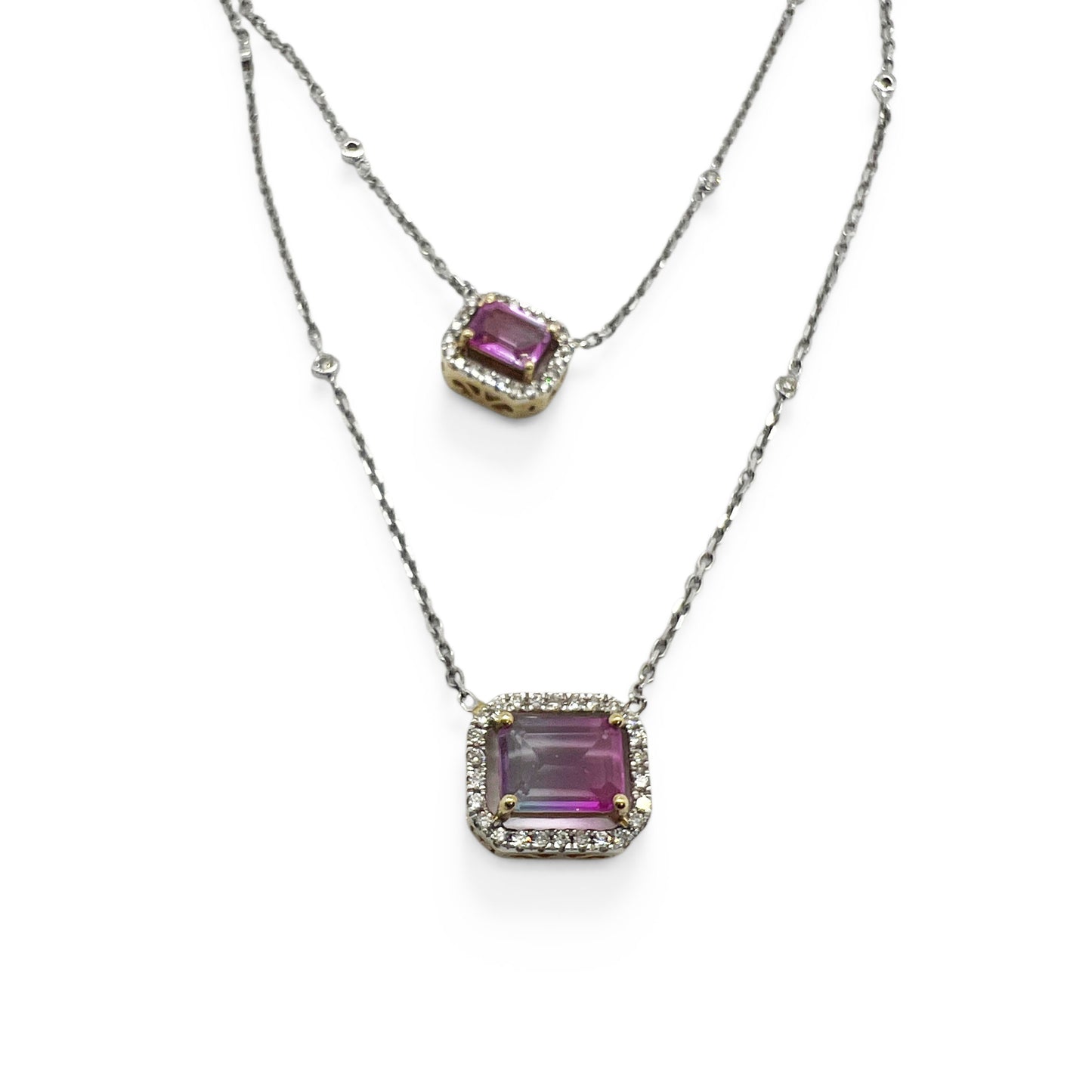 14kw Pink Tourmaline Necklace