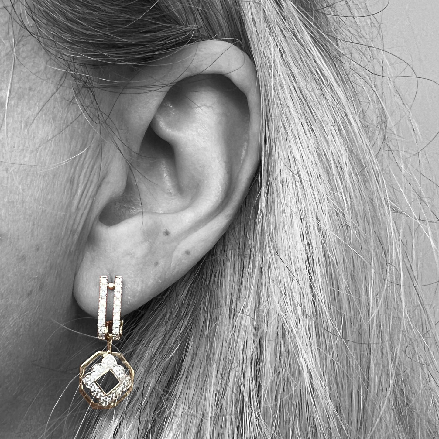 14ky Diamond Earrings