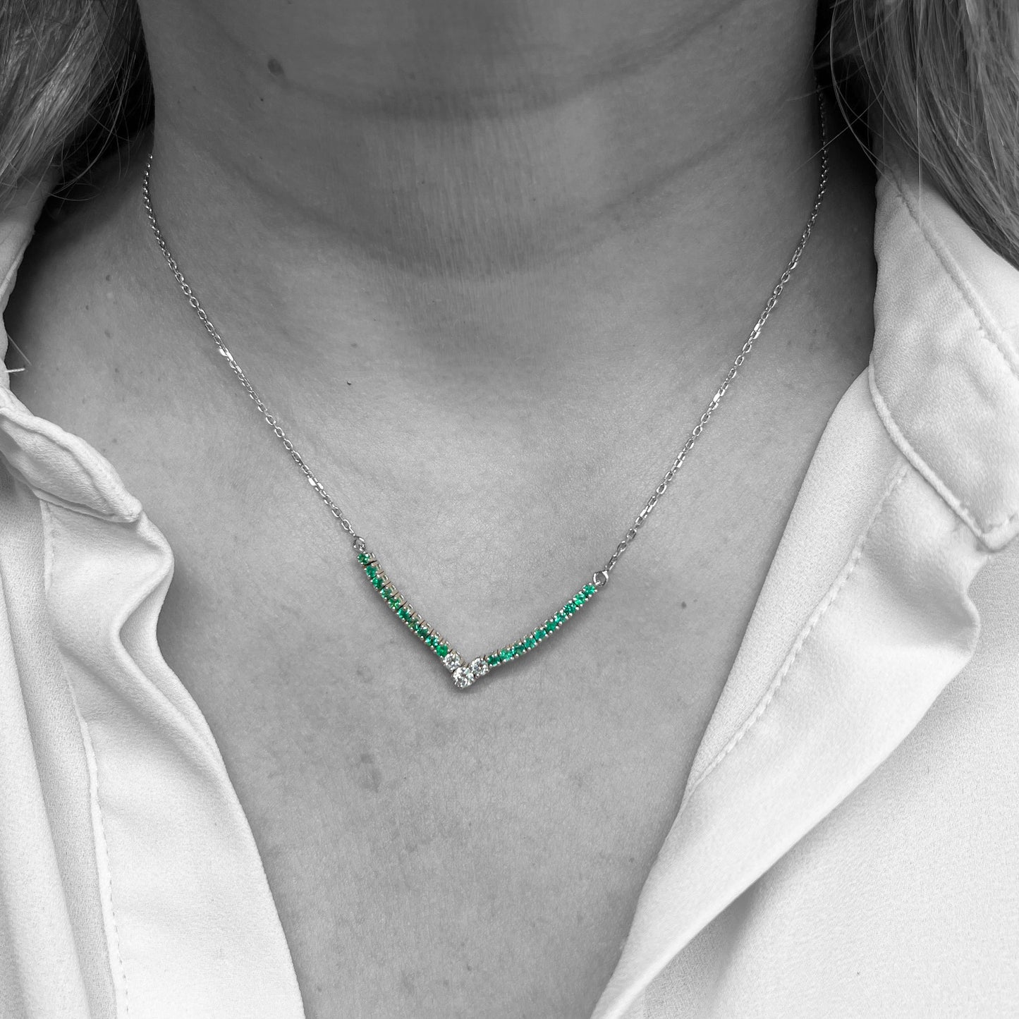 14kw Emerald Necklace