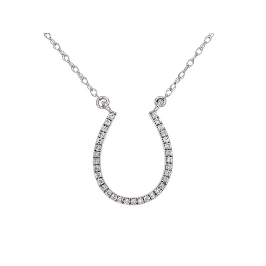 14ky Diamond Horseshoe Necklace