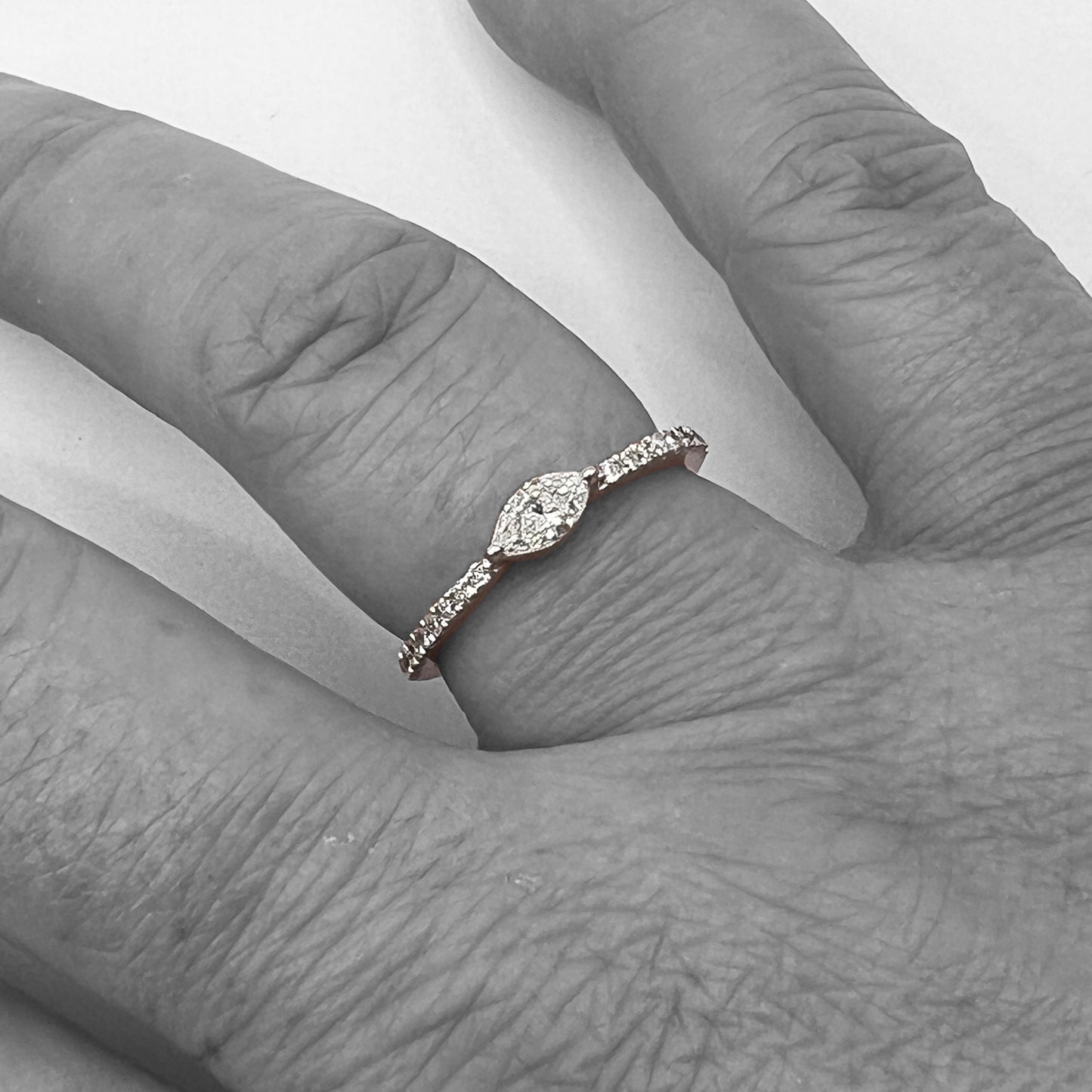 14kw Stackable Diamond Ring