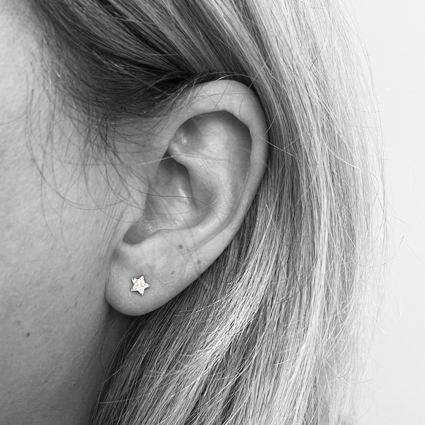 14kw Diamond Star Earrings