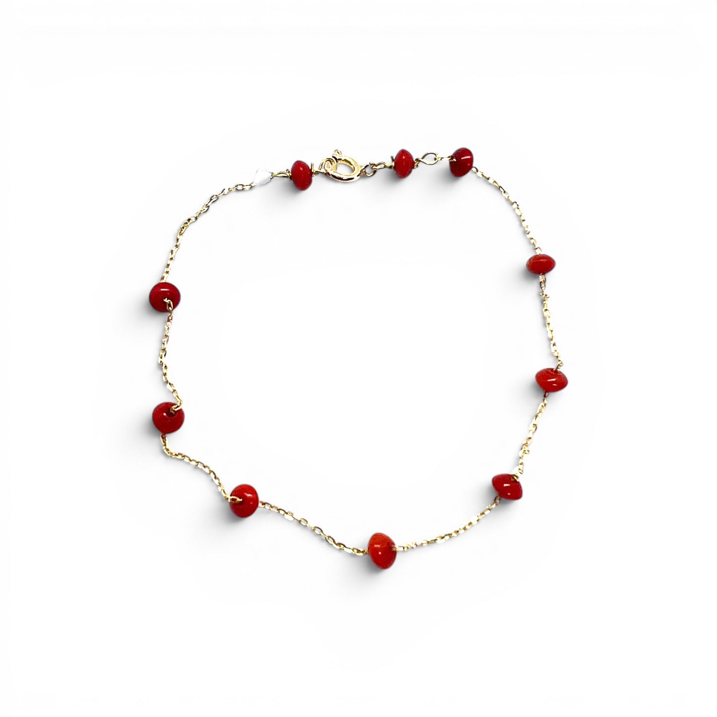 18ky Coral Beads Bracelet