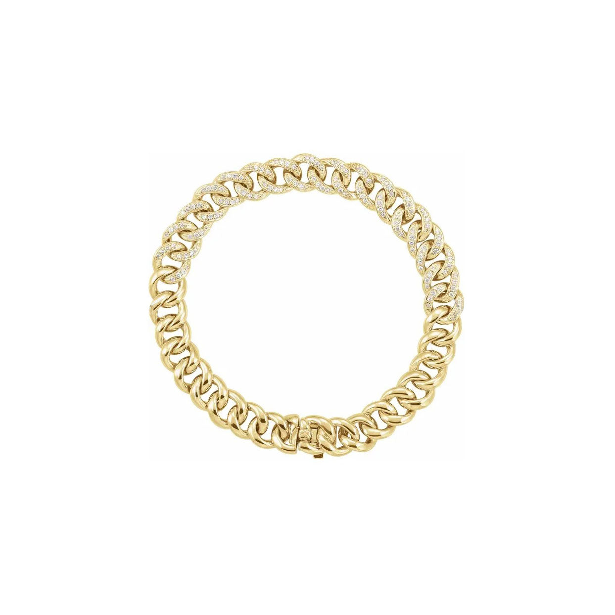 14ky Diamond Curb Bracelet