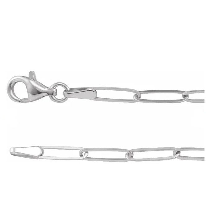 14kw Paper Clip Chain 18"