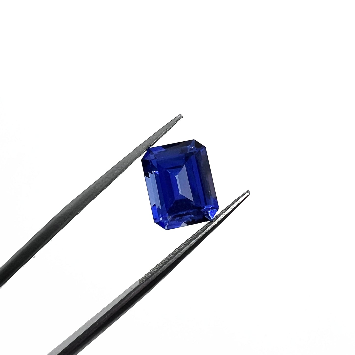 Emerald Cut Lab Grown Blue Sapphire - 4.30ct