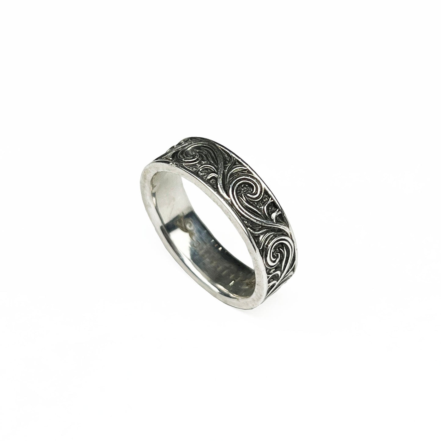 Silver Engraved Ring