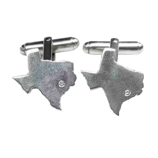 Silver Texas Cufflinks