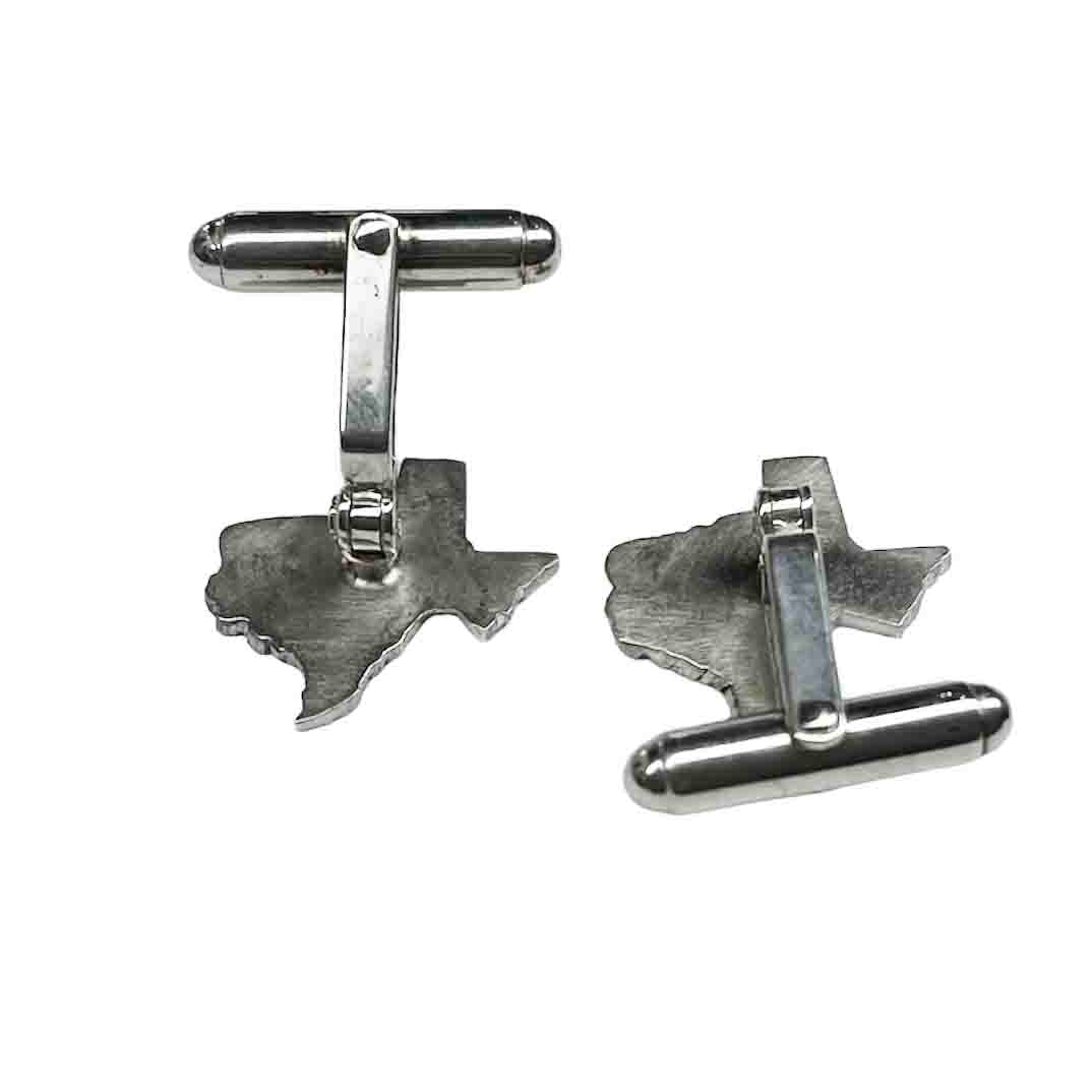 Silver Texas Cufflinks