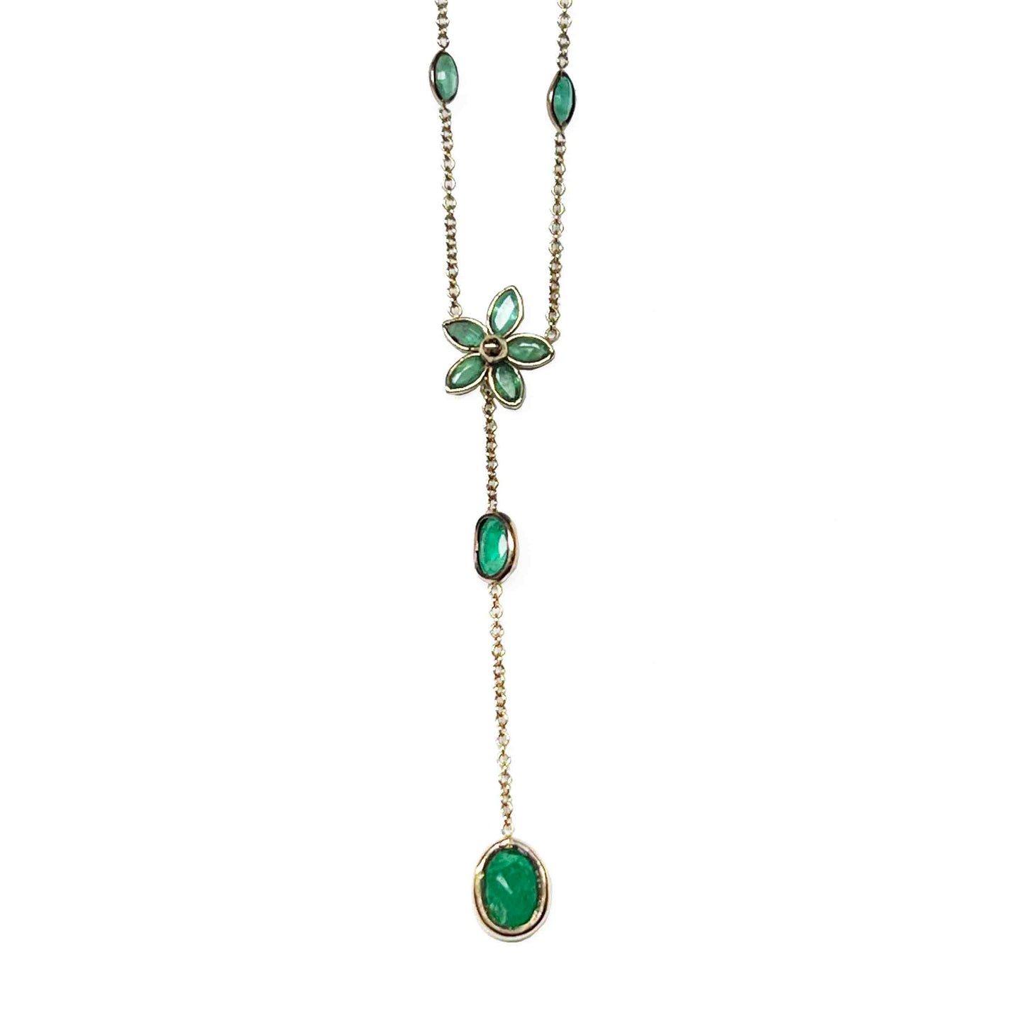 14ky Emerald Necklace