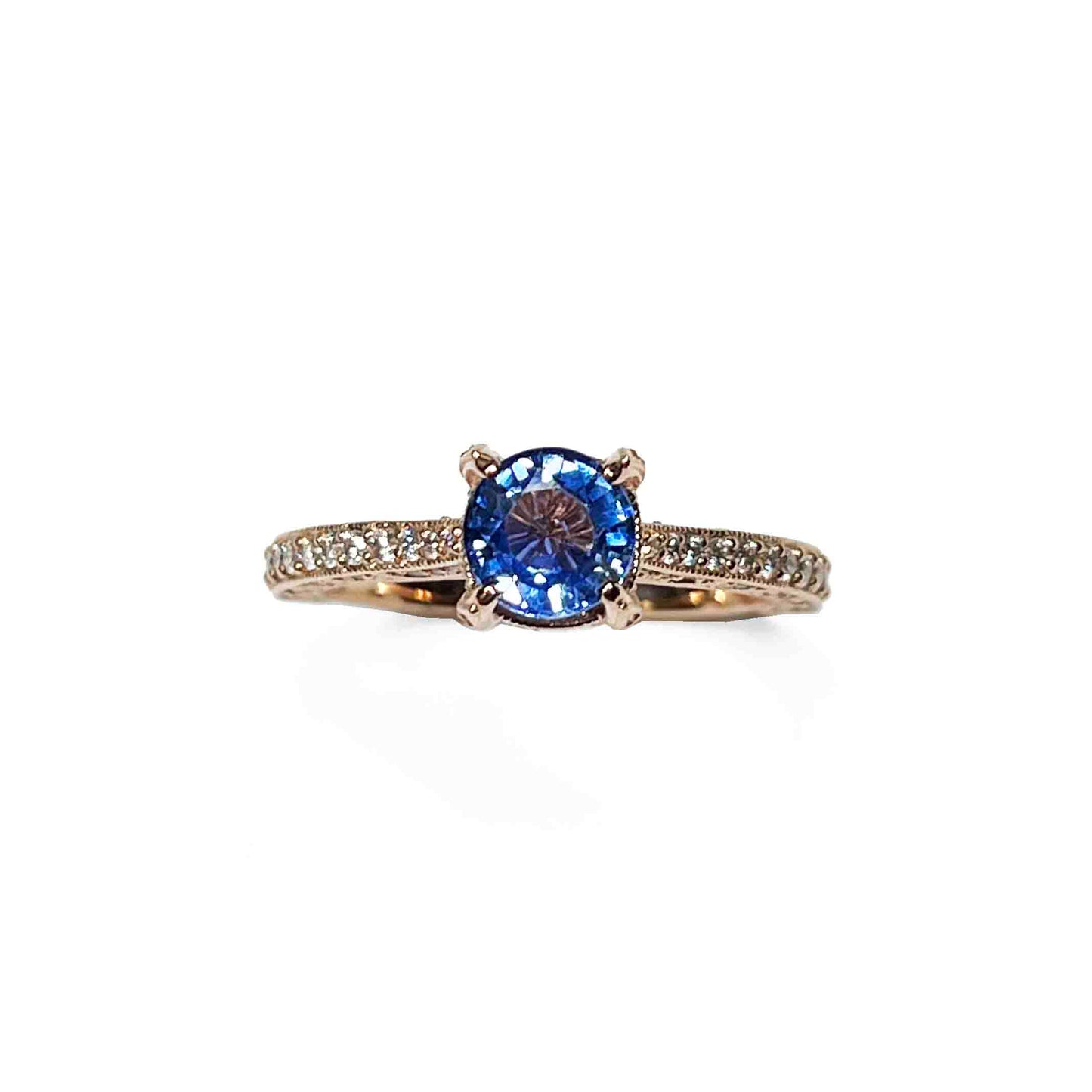 14k Blue Sapphire Ring