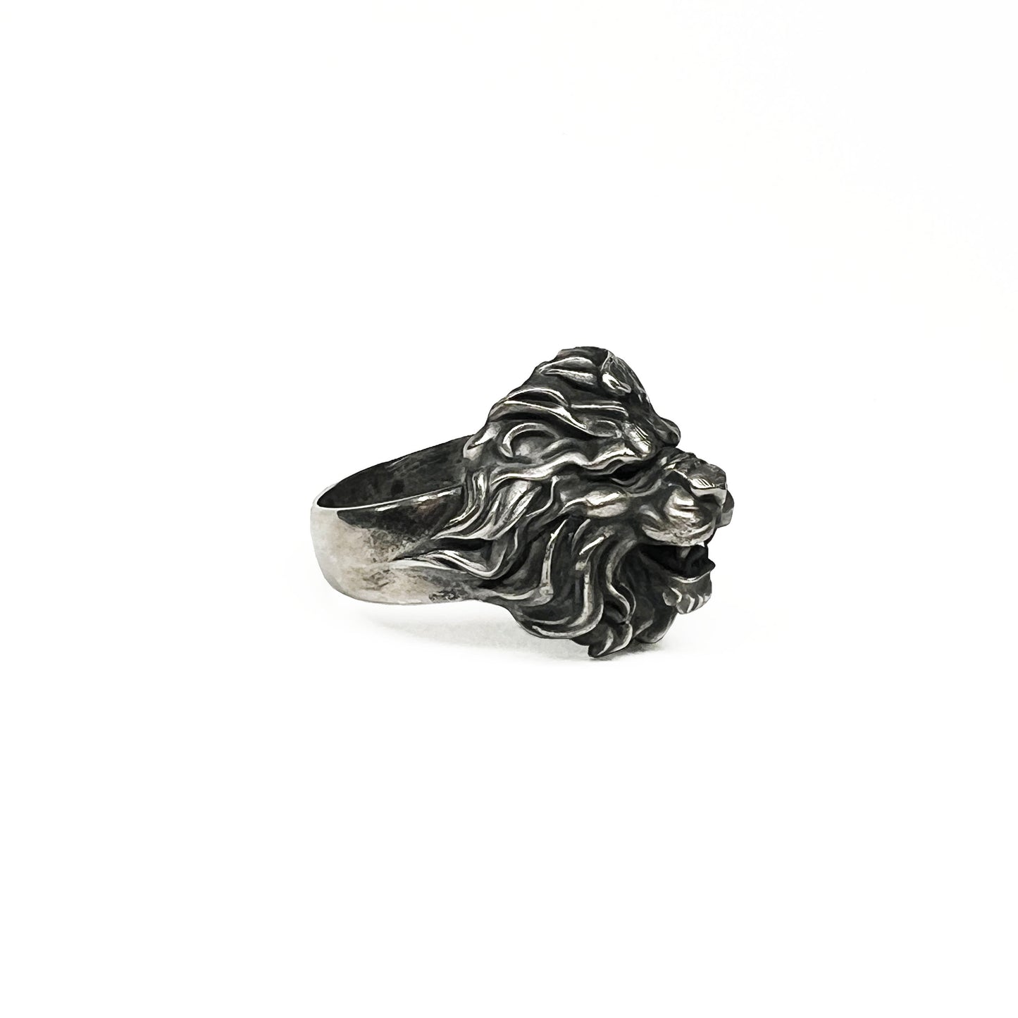 Sterling Silver Lion Ring