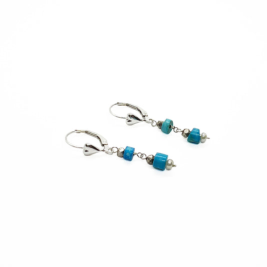 Silver Turquoise Earrings