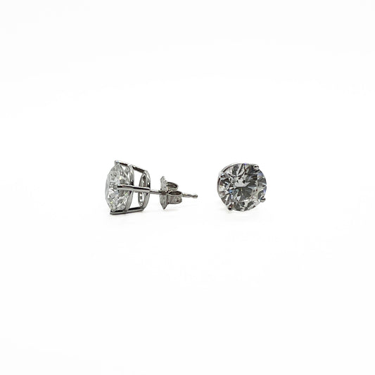 14kw LG Diamond Studs 4.18cttw