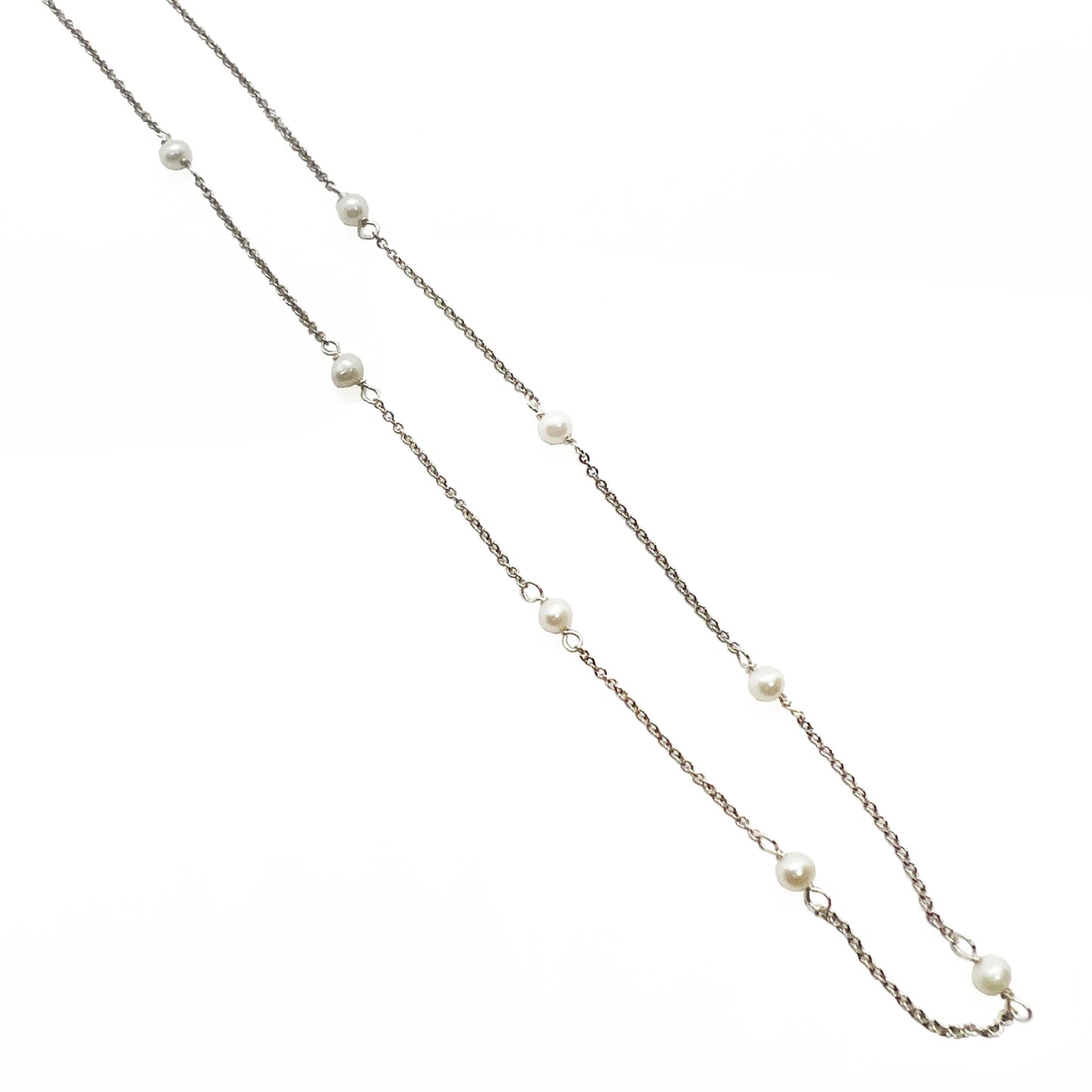 Silver Pearls Necklace