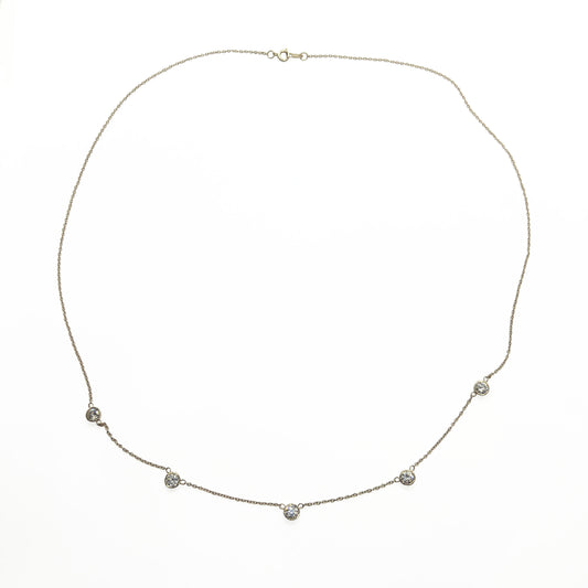 14ky Diamond by the Yard Necklace