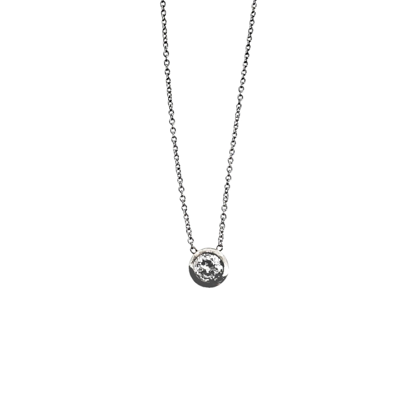 14kw Solitaire Diamond Necklace 0.50ct