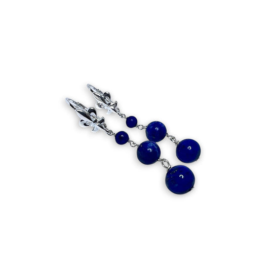 Silver Lapis Lazuli Earrings