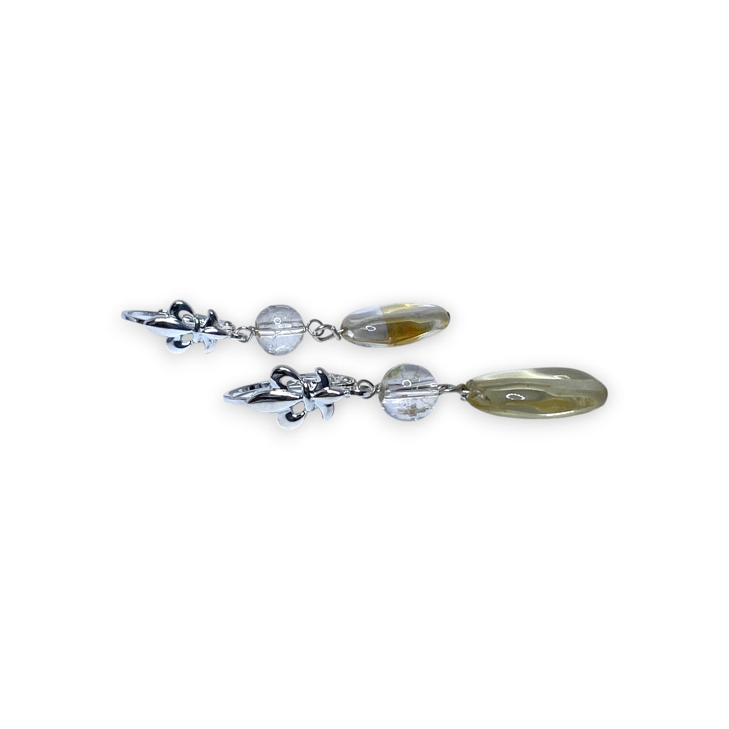 Silver Citrine Earrings