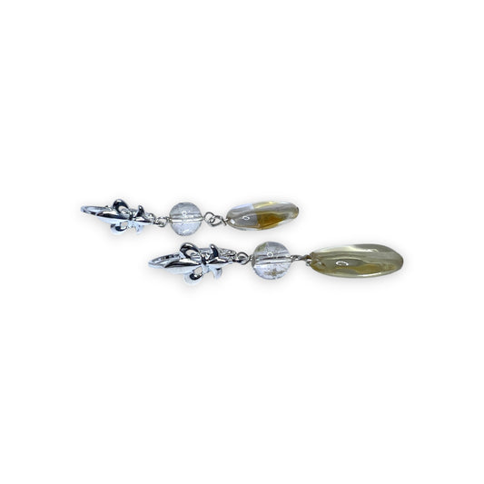Silver Citrine Earrings
