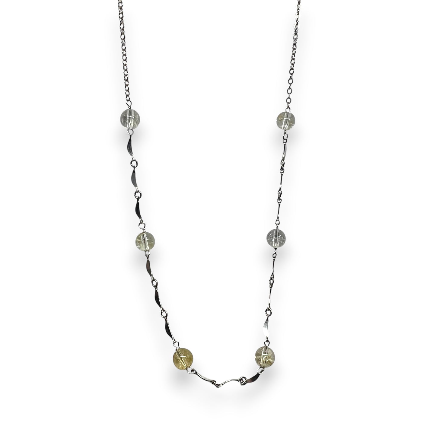 Silver Citrine Necklace