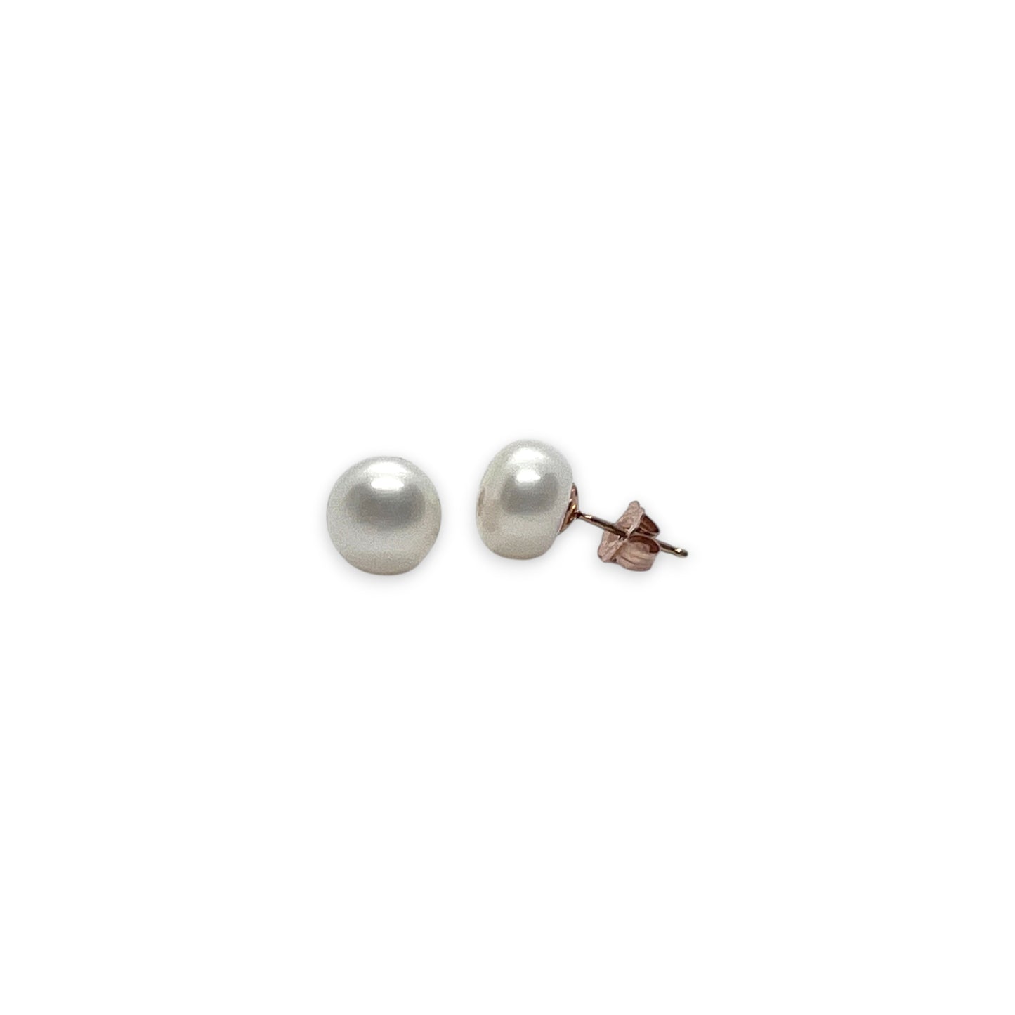 14KR Pearl Stud Earrings 7mm