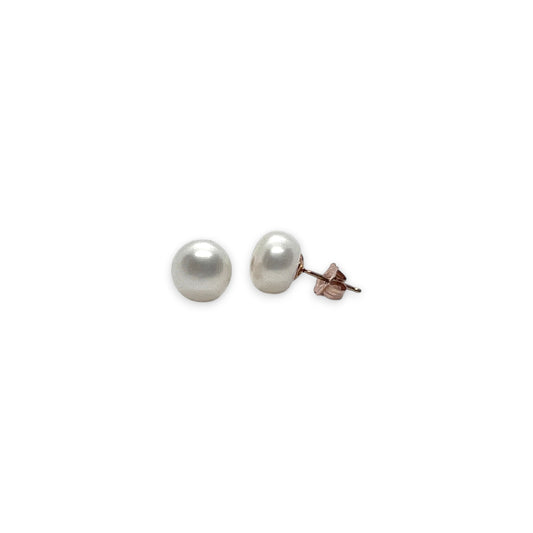 14KR Pearl Stud Earrings 7mm