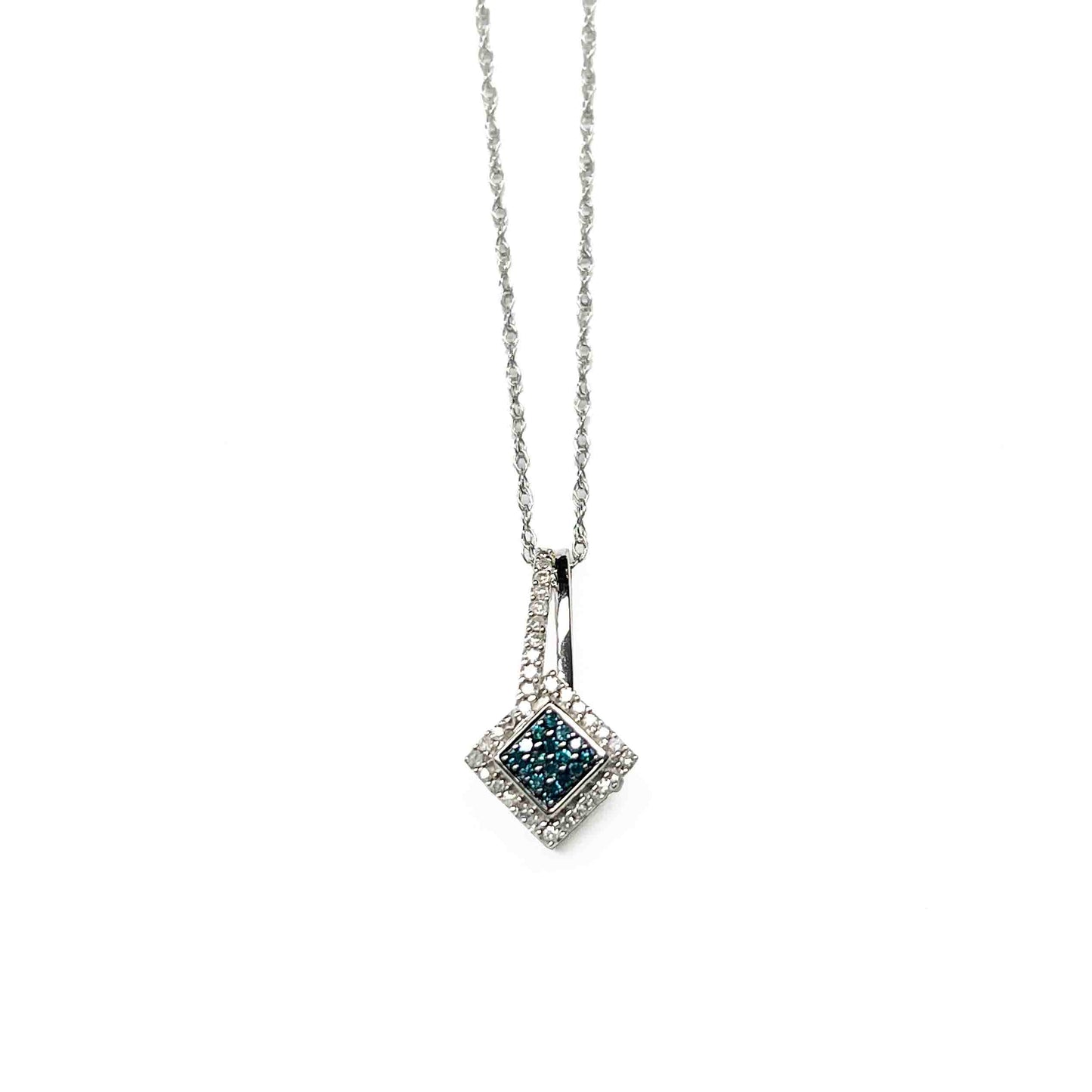10kw Blue Diamonds Pendant