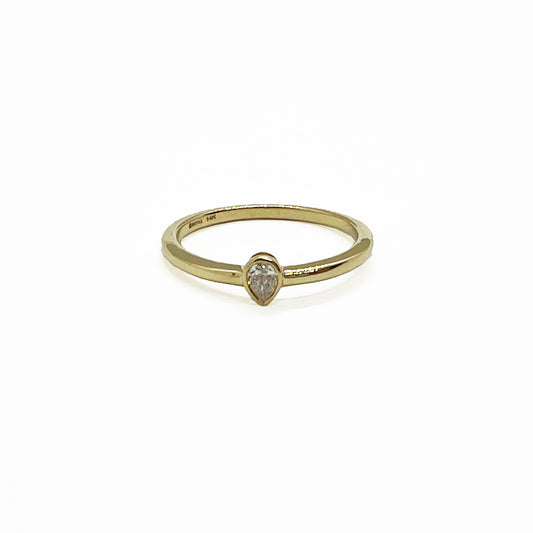 14ky Solitaire Diamond  Ring
